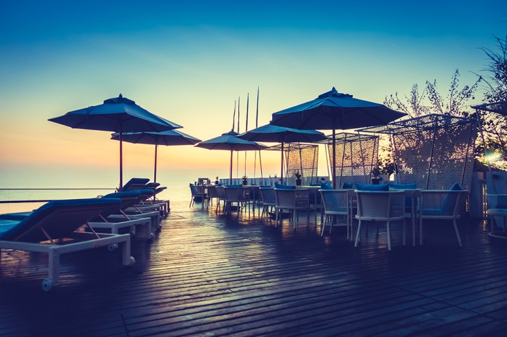 Beautiful luxury swimming pool